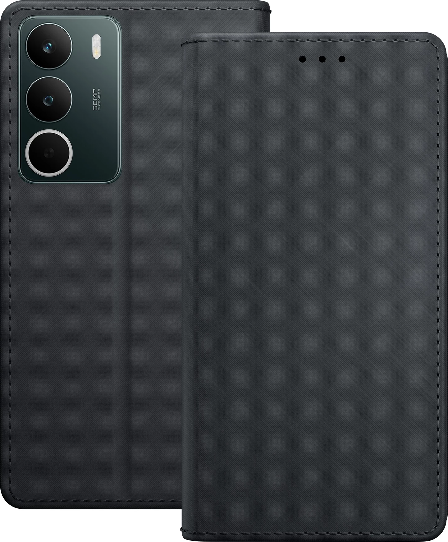 Mbështjellës 3mk Wallet Case për Realme C71, e zezë