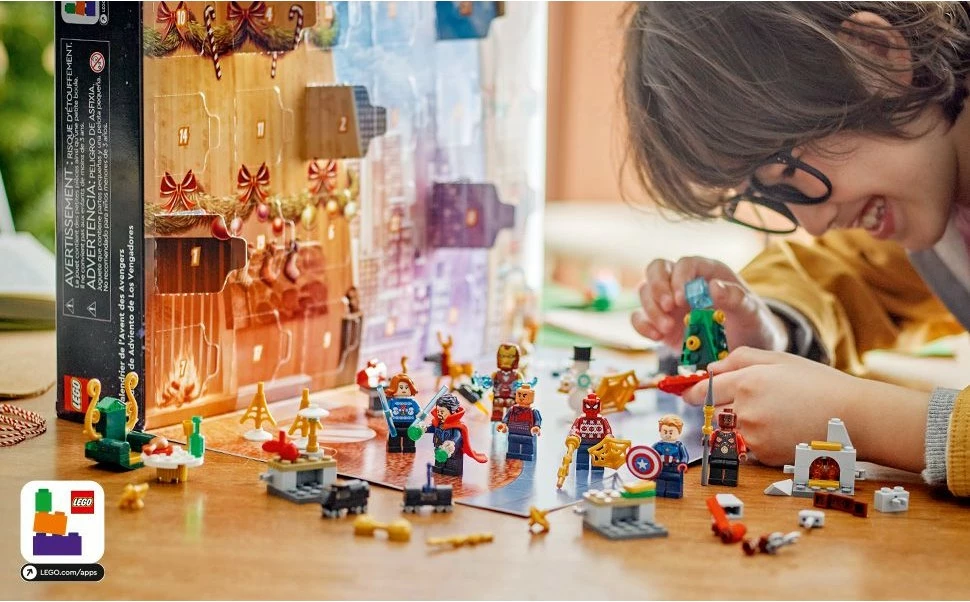 Set ndërtimi LEGO Marvel 76267, Advent Calendar, multikolor