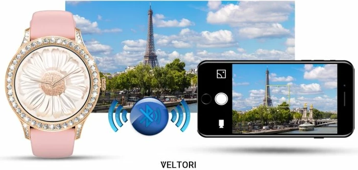 Smartwatch për femra VELTORI, rozë