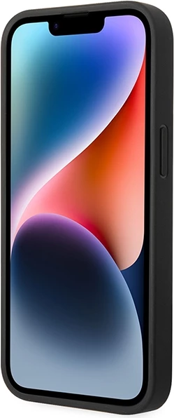 Mbështjellës BMW Leather Quilted për iPhone 14 6.1", i zi
