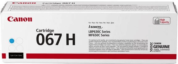 Toner Canon 067H 5105C002 rendiment 2350 faqe cyan