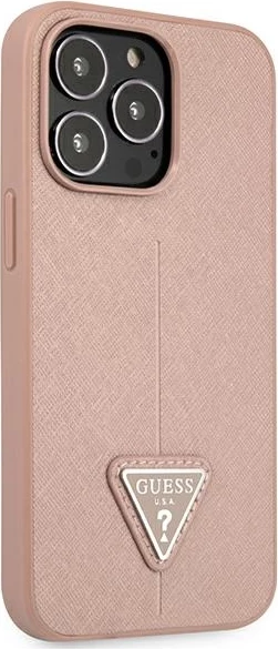 Mbështjellës Guess GUHCP13LPSATLP për iPhone 13/13 Pro 6.1", rozë