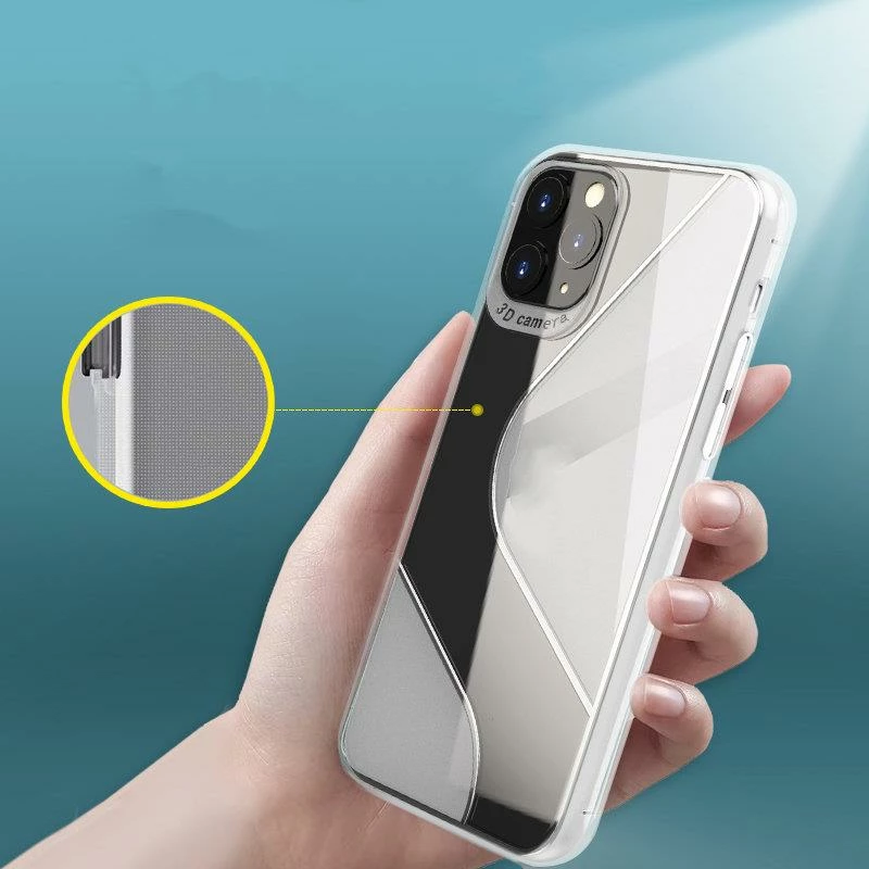 Mbështjellës Hurtel S-Case fleksibël për Huawei P40 Lite E, Transparent