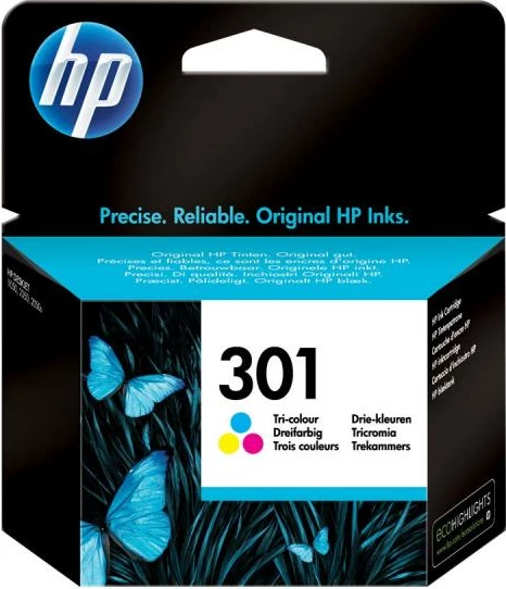 Kartush boje, HP, 301, CH562EE, origjinal, tri-color