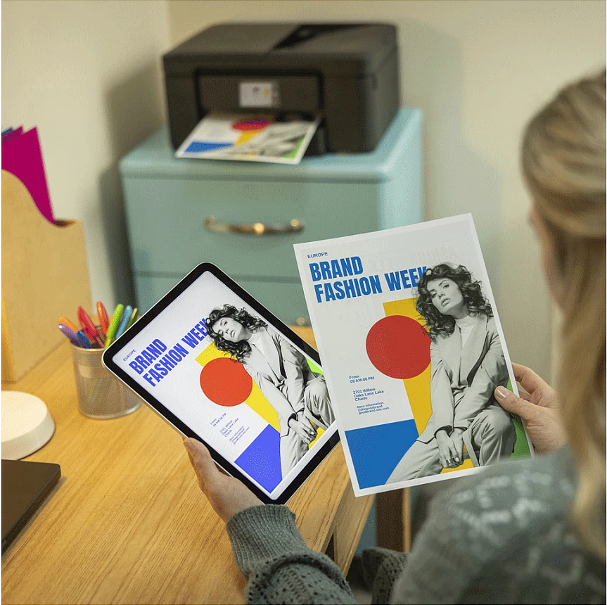 Printer multifunksional Brother DCP-J1460DW, inkjet me ngjyra, Wi‑Fi, duplex, A4, i zi