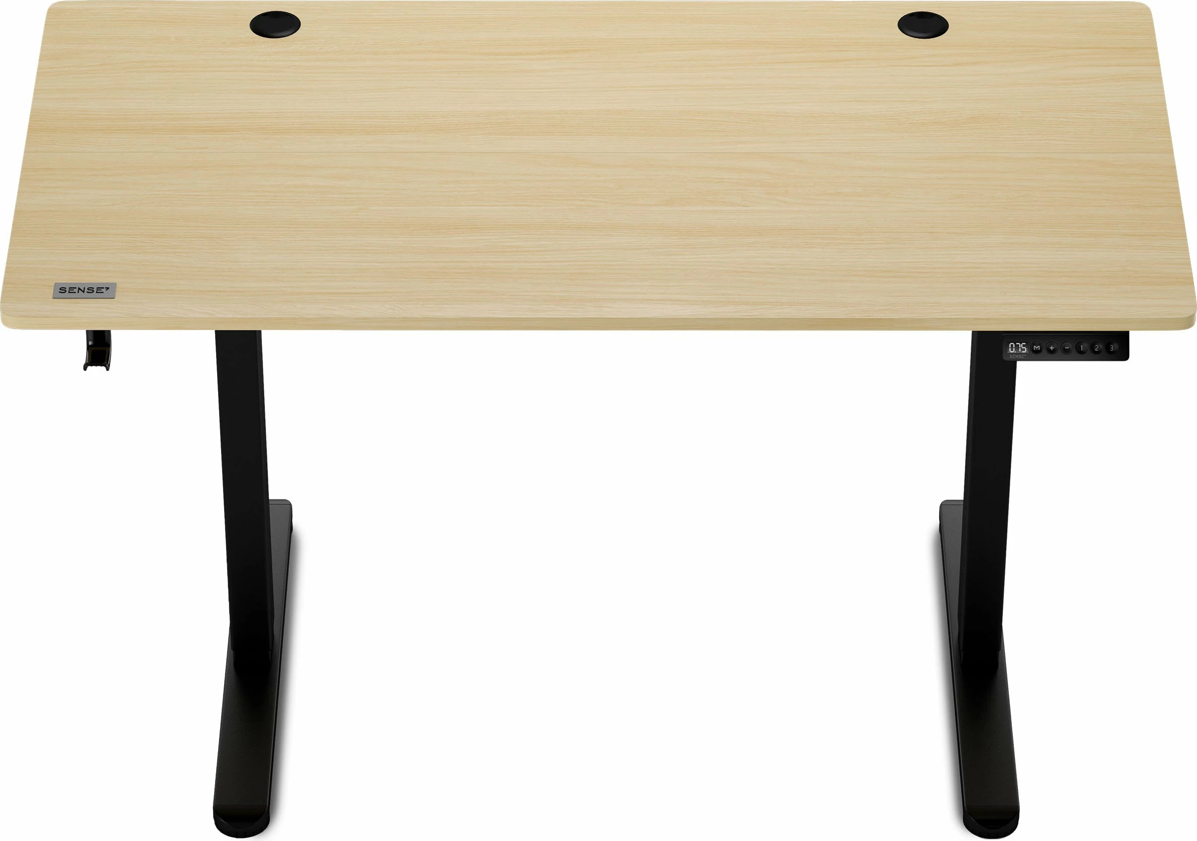 Tavolinë elektrike SENSE7 NOJO, rregullim lartësie 72-118 cm, 120x60 cm, memorie 3 pozicione, ngarkesë max 70 kg, E zezë/Pishë