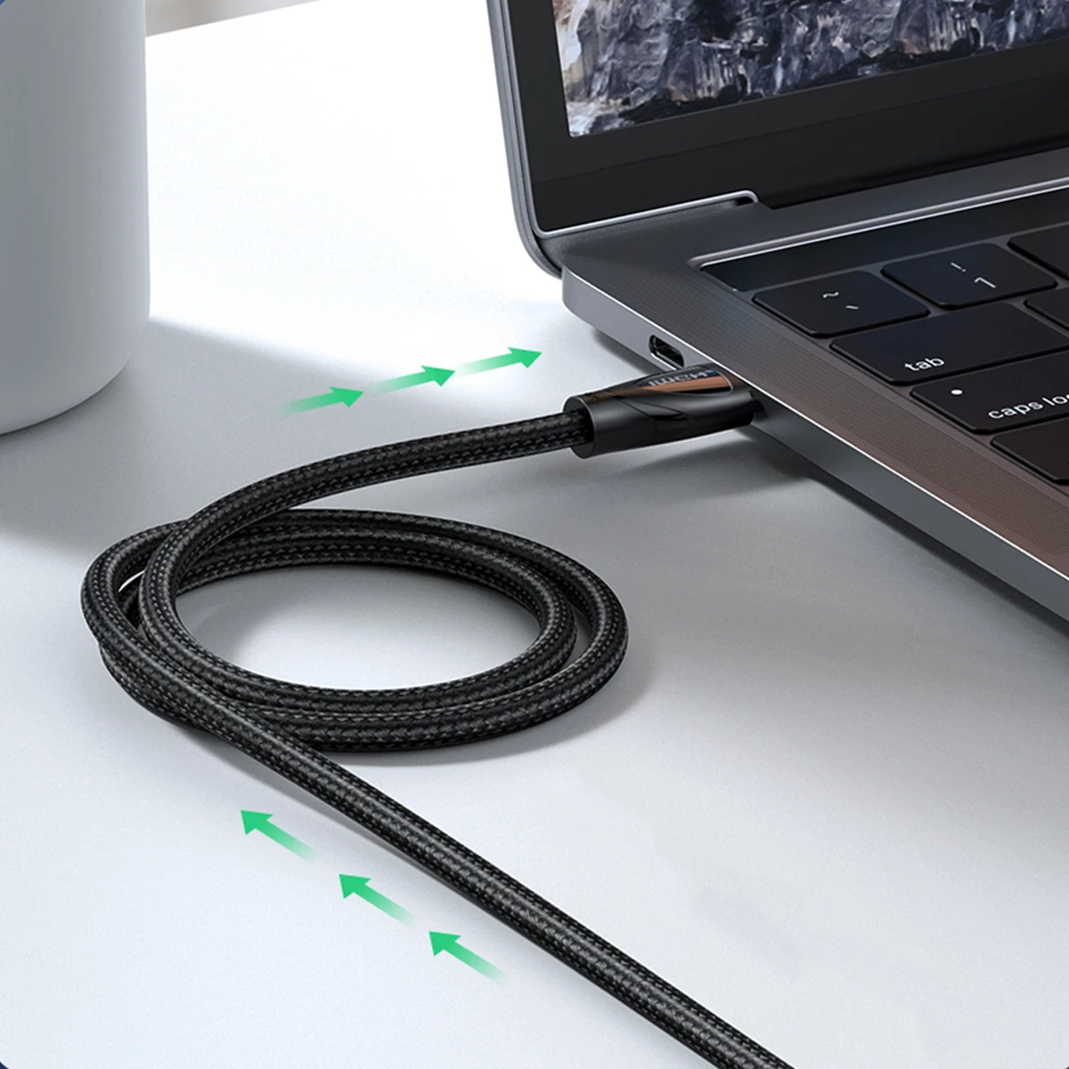 Kabllo HDMI Ugreen HD140 80402, 1.5m, 8K, E zezë