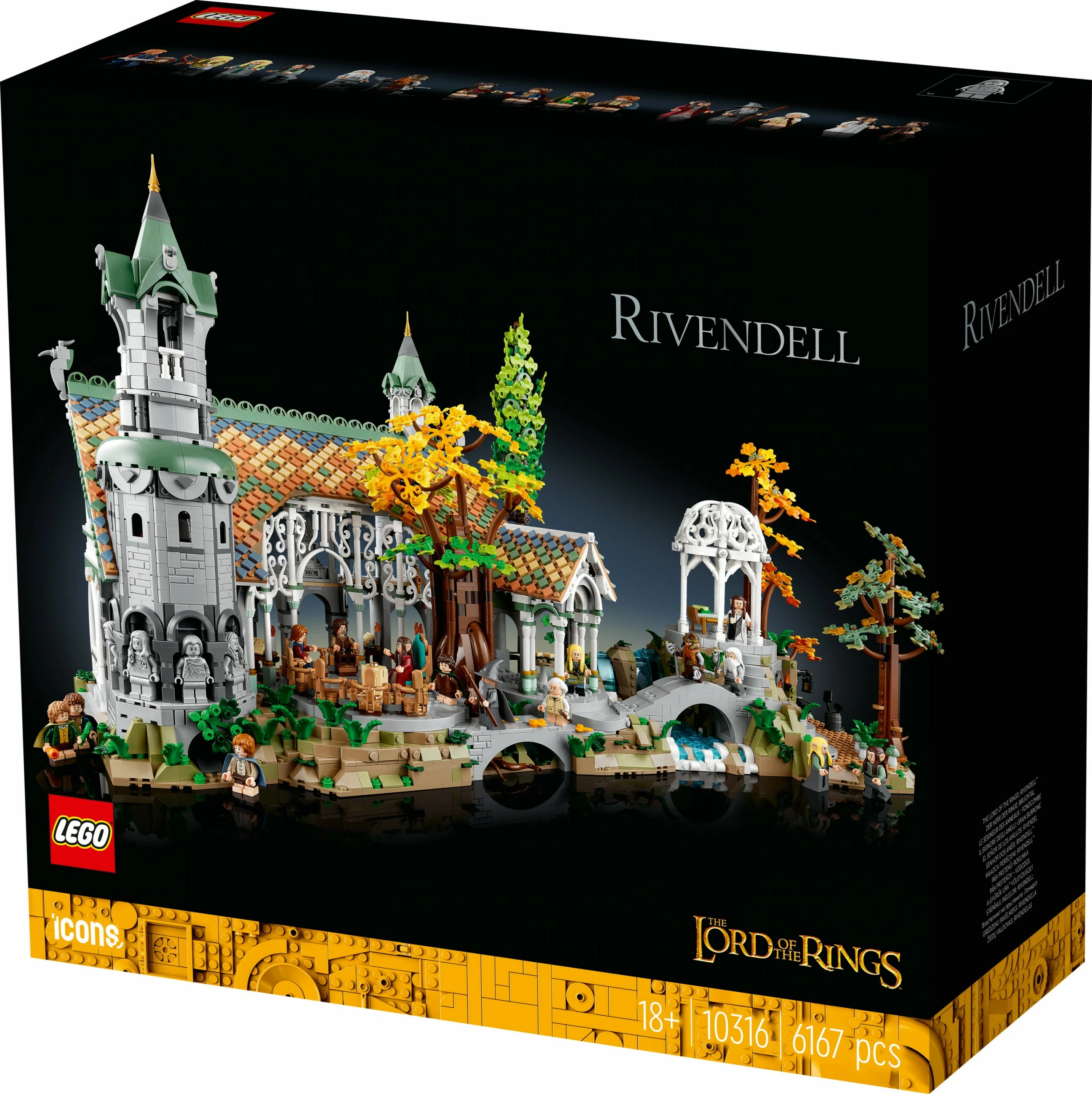 Set ndërtimi LEGO The Lord of the Rings: Rivendell, 6167 pjesë, plastikë, shumëngjyrësh