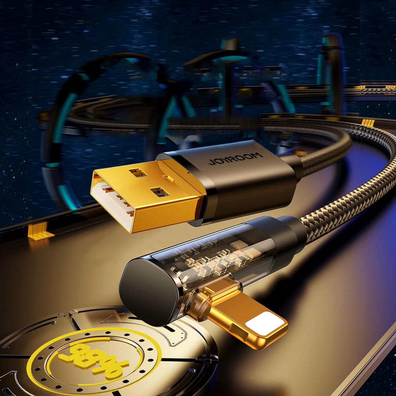 Kabllo Joyroom S-UL012A6 Lightning në USB-A, 1.2m, 2.4A, e zezë