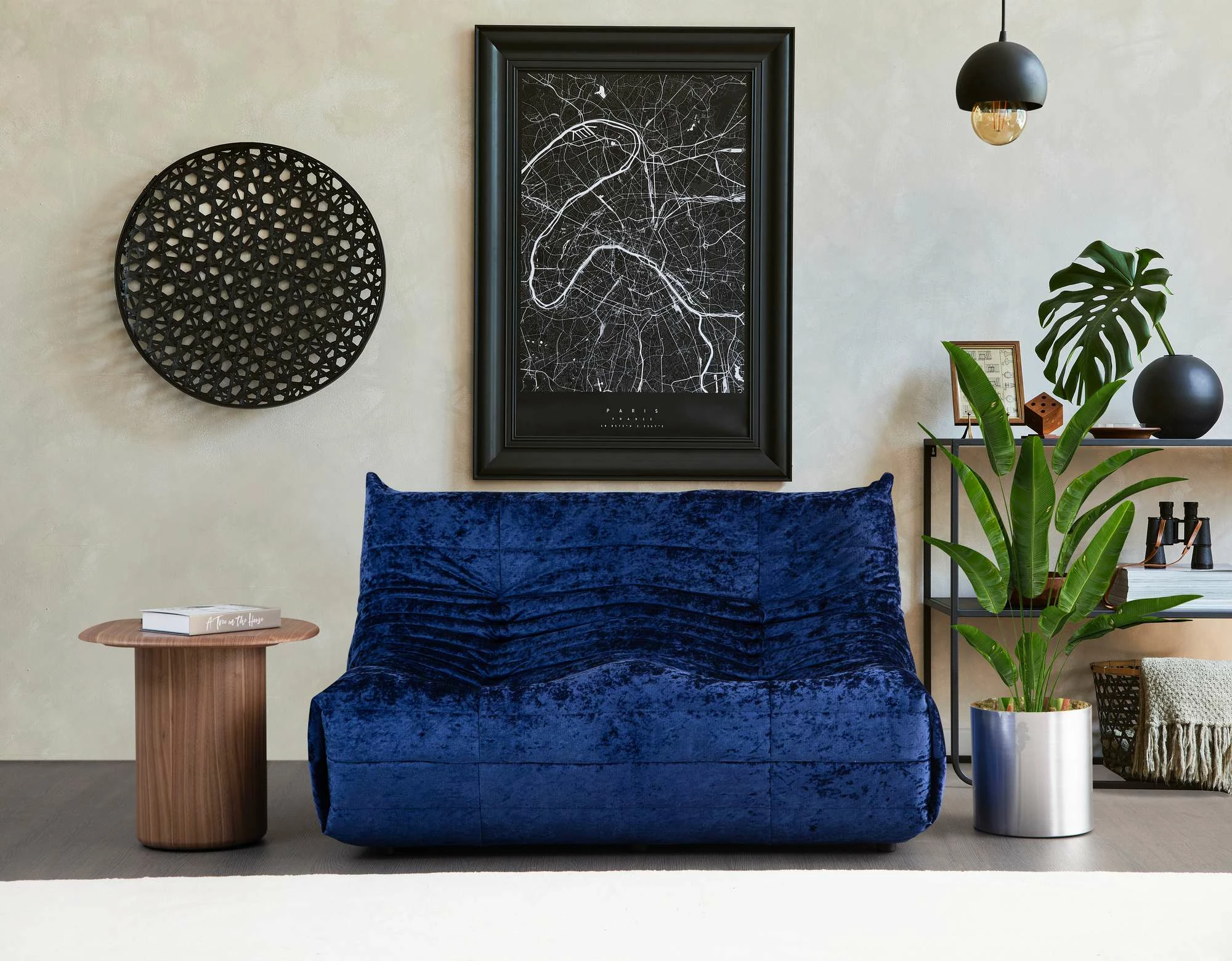 Divan dy-vendësh, ngjyrë e kaltër, Atelier del Sofa, Bocek