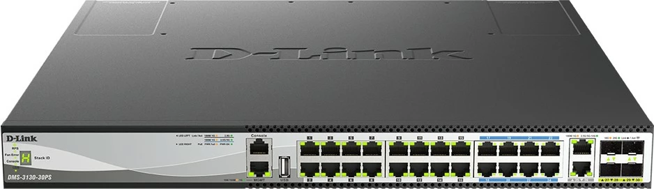 Switch D-Link DMS-3130-30, 30 porta, PoE, Multi-Gigabit