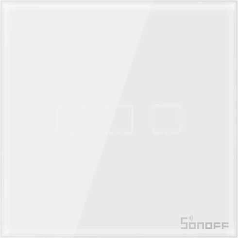 Çelës muri smart Wi‑Fi SONOFF T0EU3C-TX, 3-kanalësh, panel me prekje, i bardhë