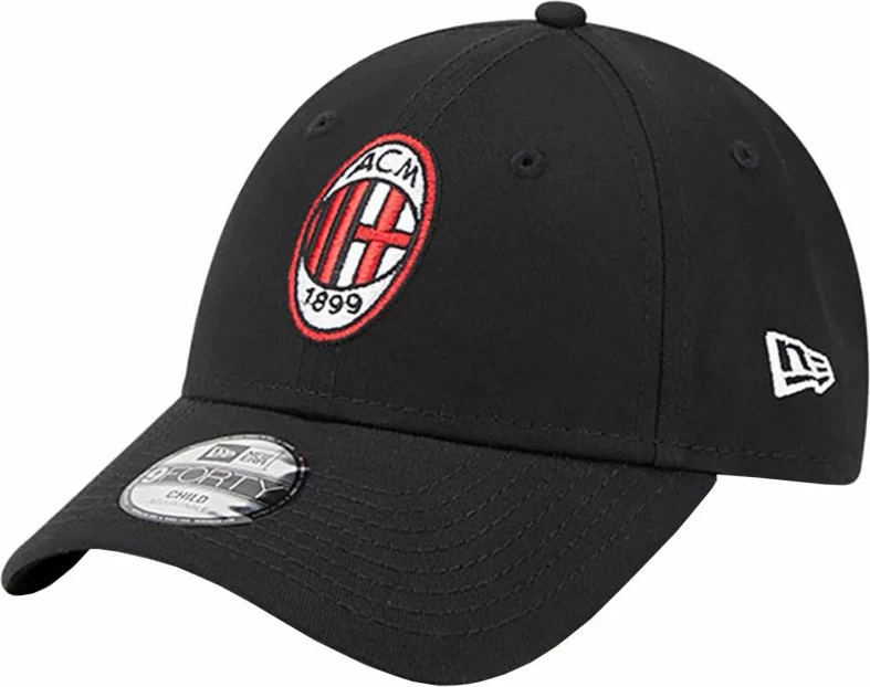 Kapelë për fëmijë New Era 9FORTY AC Milan, e zezë