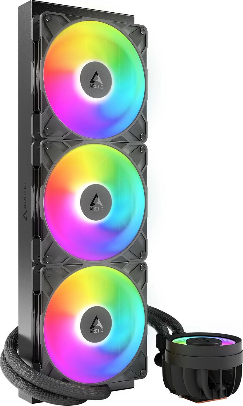 Ftohës me ujë AIO ARCTIC Liquid Freezer III Pro 420 A-RGB, 420mm (3x140mm), Intel LGA1700/1851, AMD AM4/AM5, zi