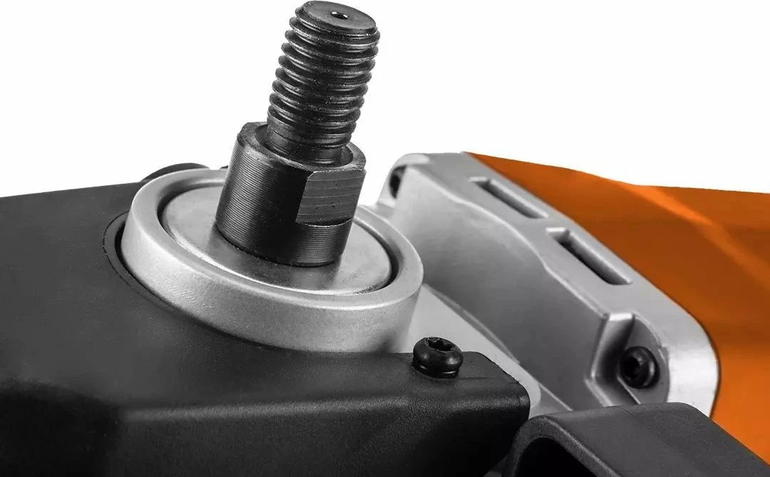 Polerka akumulatorike NEO Energy+ 18V 04-602, 150 mm, brushless, portokalli/zi, set me 3 jastëkë (pa bateri/karikues)