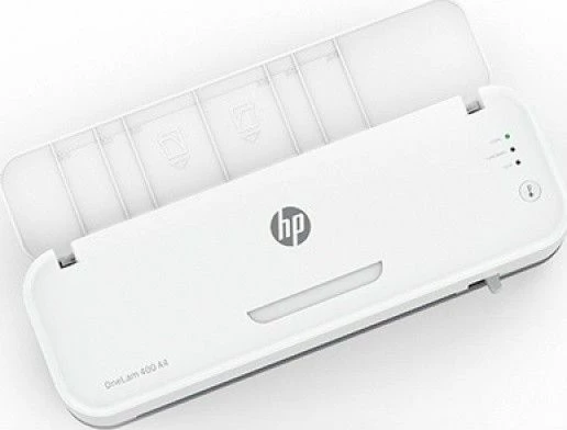 Laminator HP OneLam 400 A4 80-125 µm, i bardhë, set 15 folje + prerëse + rrethues qoshe