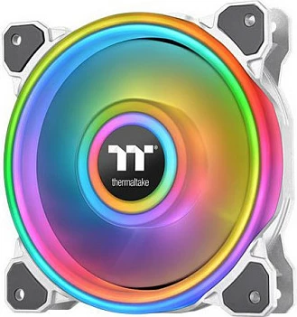 Fan për kasë Thermaltake CL-F100-PL12SW-C, 120mm, PWM, RGB, i bardhë