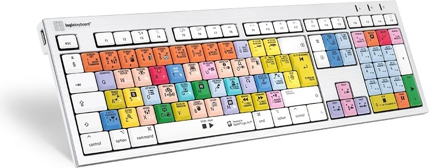 Tastierë LogicKeyboard Logic Pro X2 ALBA UK për Mac, shumëngjyrëshe