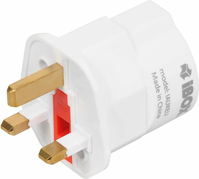 Adapter iBox IAUKEU prizë UK në EU, i bardhë