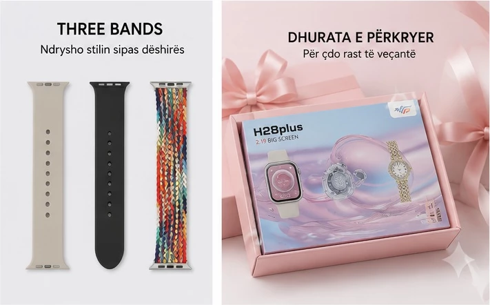 Set Ore Smart H28 Plus me Earbuds per Femra