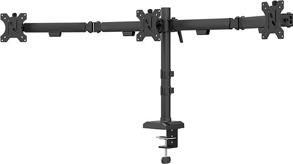 Krah monitorësh Neomounts NERO DS60-600BL3, për 3 monitorë 10-27", VESA 75x75/100x100, e zezë