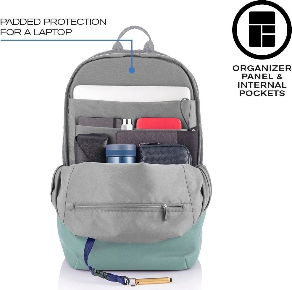 Çantë shpine për laptop XD Design, mente/hiri