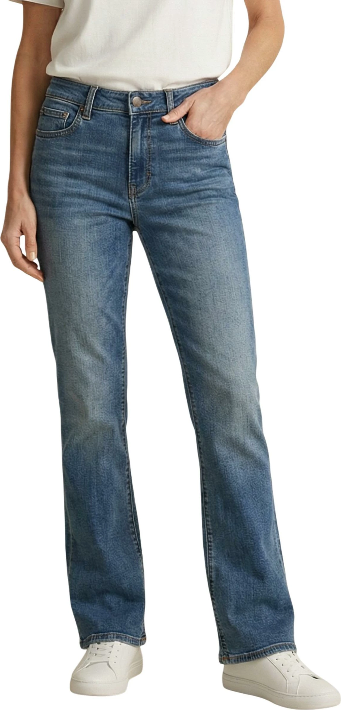Xhinse për femra Levi's 725 High Rise Bootcut, indigo