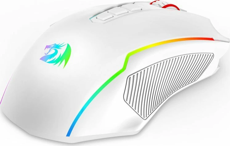 Maus gaming Redragon M914W-RGB NIX 5000 DPI RGB 3-në-1 (USB/2.4GHz/Bluetooth) i bardhë 4