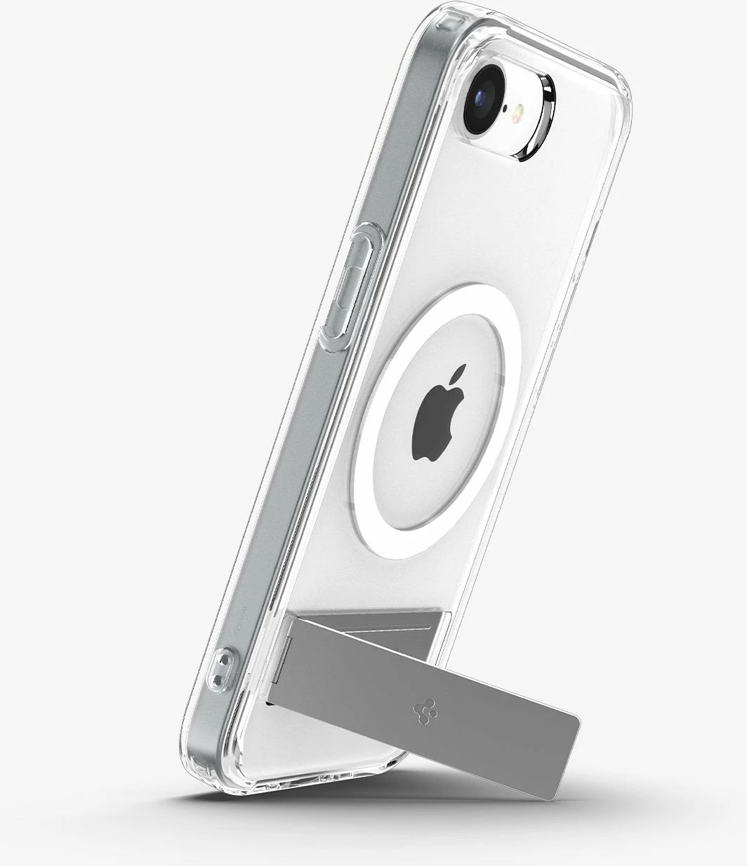 Mbështjellës Spigen Ultra Hybrid S MagSafe ACS09148 për iPhone 16e me kickstand, transparent