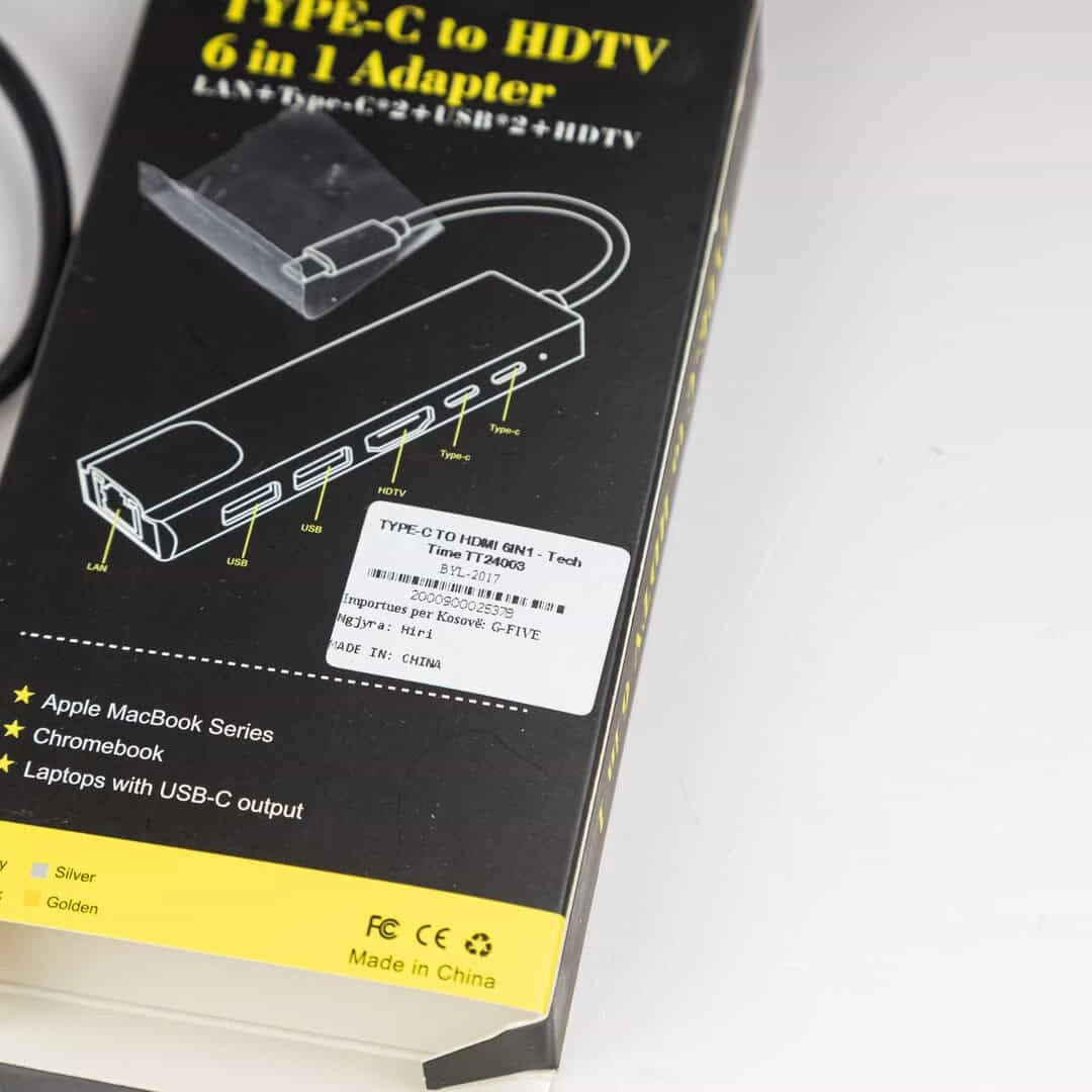 TYPE-C TO HDMI 6IN1 - Tech Time TT24003