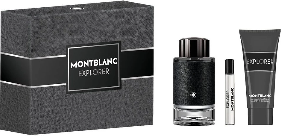 Set Eau de Parfum për meshkuj Mont Blanc Explorer 100ml + 7.5ml + xhel dushi 100ml