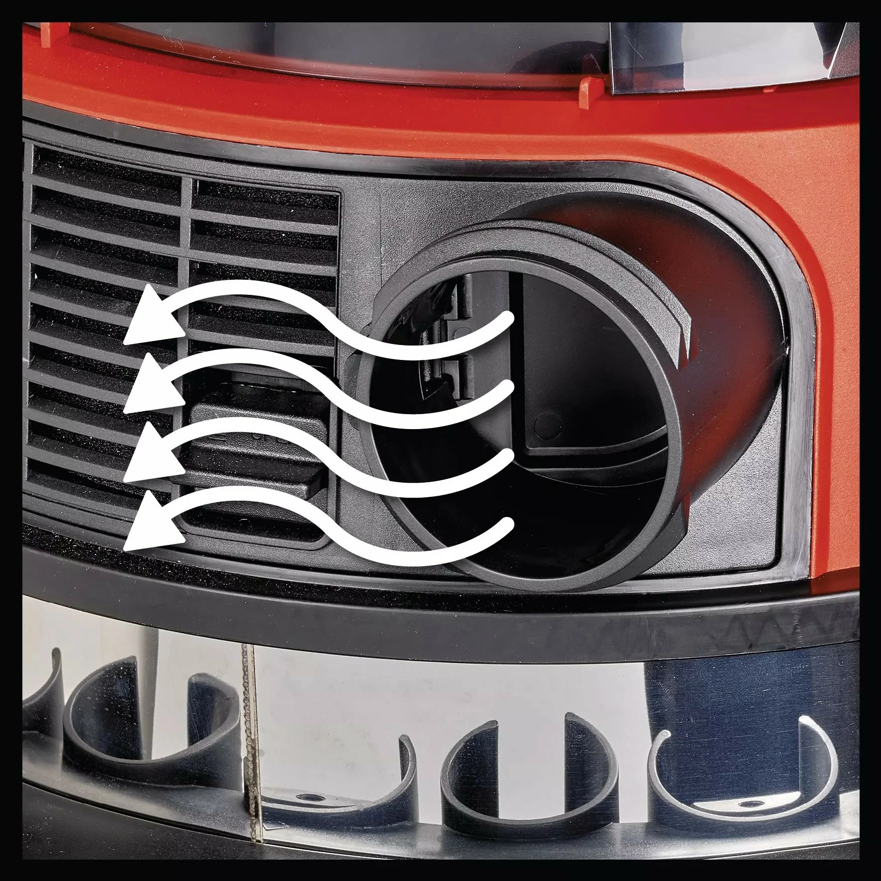 Fshesë me kova Einhell TE-VC 36/30 Li S-Solo, 30L, pa kabllo, pastrim i lagësht dhe i thatë, e zezë/e kuqe/e hirtë