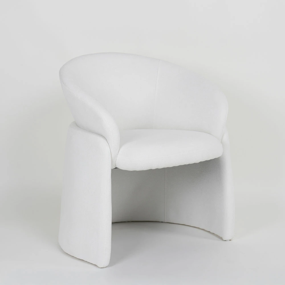 Karrige e ulët FRU, e bardhë, 71x63x78cm