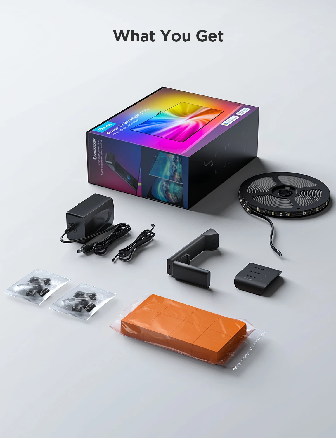 Ndriçim LED prapa TV Govee Envisual TV Backlight 3 Lite, 55-65\", me kamerë, RGB