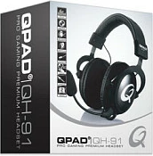 Kufje gaming Qpad QH-91, me kabllo, 2x 3.5mm, mikrofon i heqshëm, të zeza