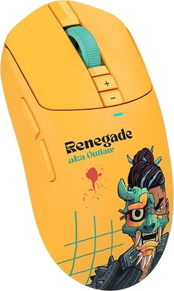 Maus A4Tech Bloody R72 ULTRA DUO Renegade Sunset, wireless, RGB, i verdhë
