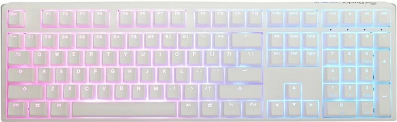 Tastierë gaming Ducky One 3 RGB, e bardhë