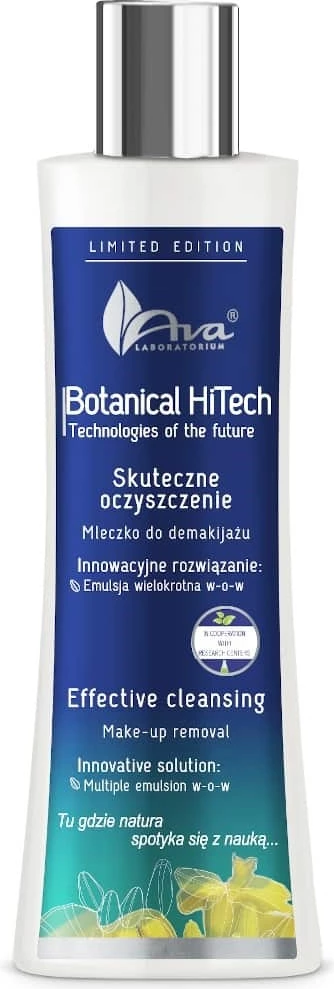 Qumësht për heqjen e grimës Ava Laboratorium Botanical HiTech për femra 200ml