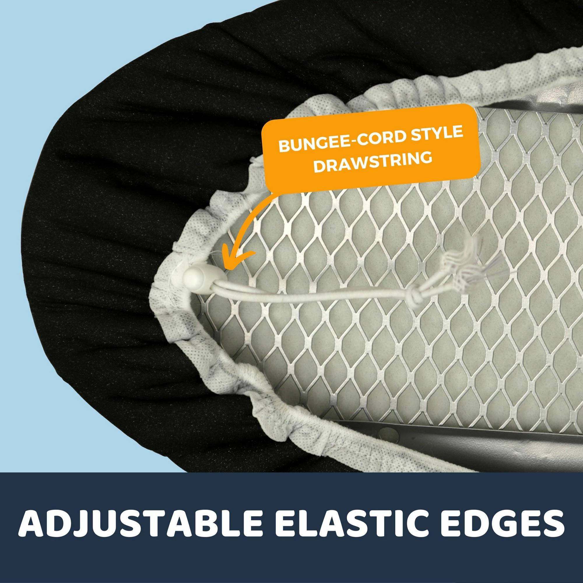 Mbulesë për dërrasë hekurosjeje, ngjyrë e zezë, 38x138x2 cm