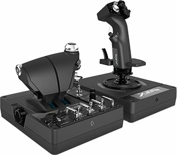 Joystick HOTAS, Logitech G X56, USB 2.0, RGB, me kabllo 1.8 m, i zi, set throttle + stick