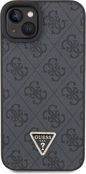 Mbështjellës Guess GUHCP15MP4TDSCPK për iPhone 15 Plus 6.7", Crossbody 4G Metal Logo, i zi