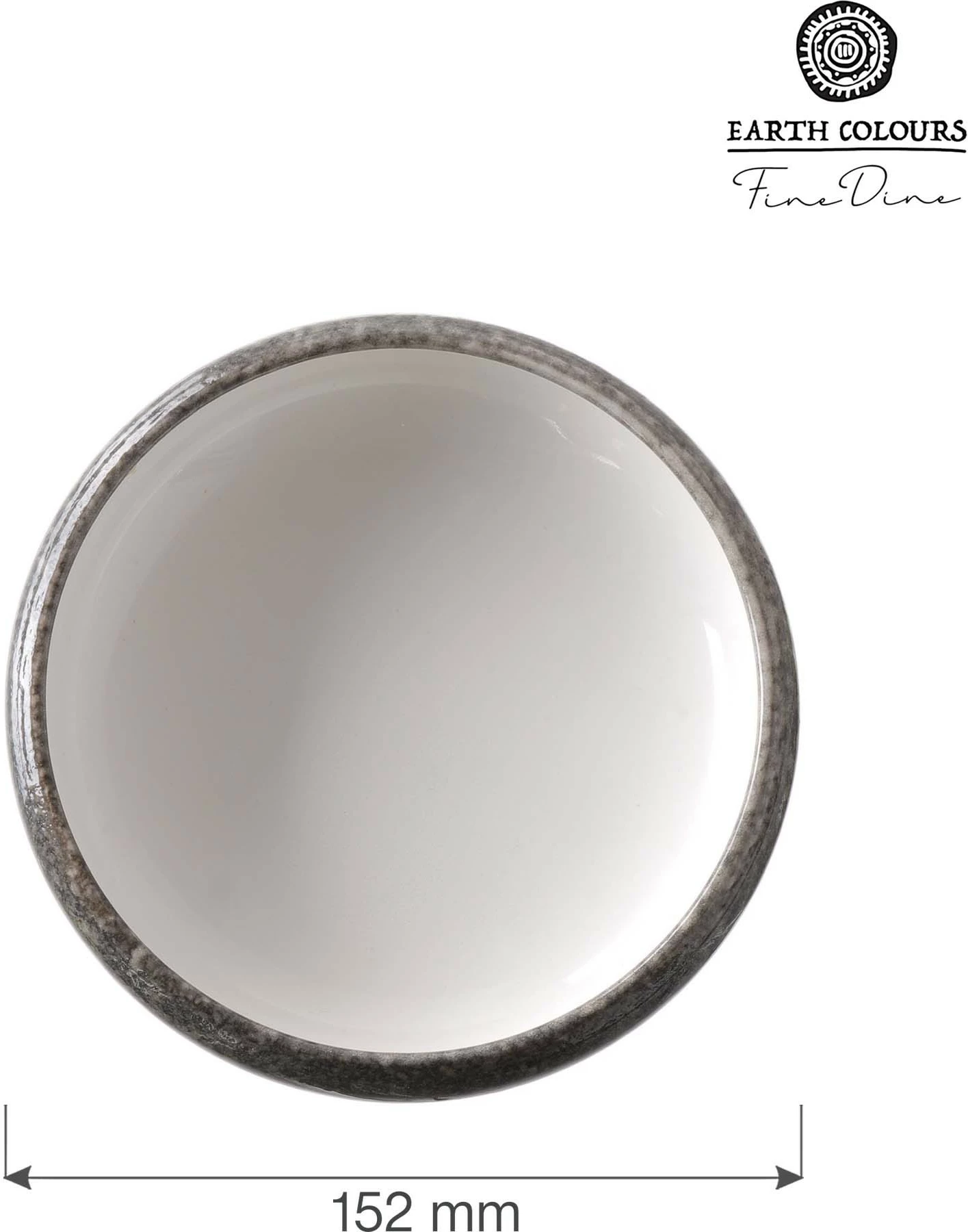 Pjatë e thellë Fine Dine Silk ø152 mm 300 ml, gri, set 3 copë
