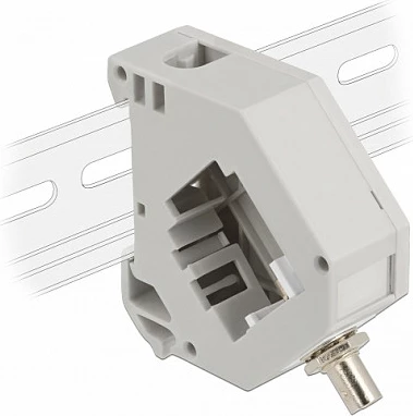Adapter DIN rail DeLOCK Keystone ST Simplex femër-femër, gri/bardhë