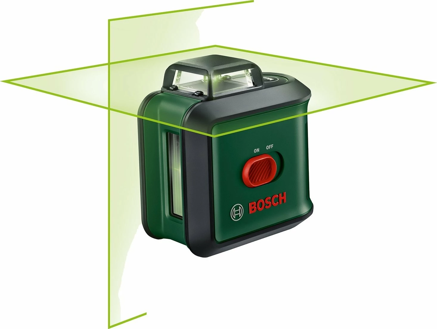 Laser nivelues Bosch UniversalLevel 360, rreze 24 m, set me tripod TT150UNI, gjelbër/zi