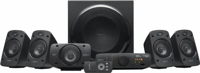 Sistem Altoparlantësh LOGITECH Z906 5.1, 500W RMS, THX/Dolby Digital/DTS, i zi, set 6 pjesë