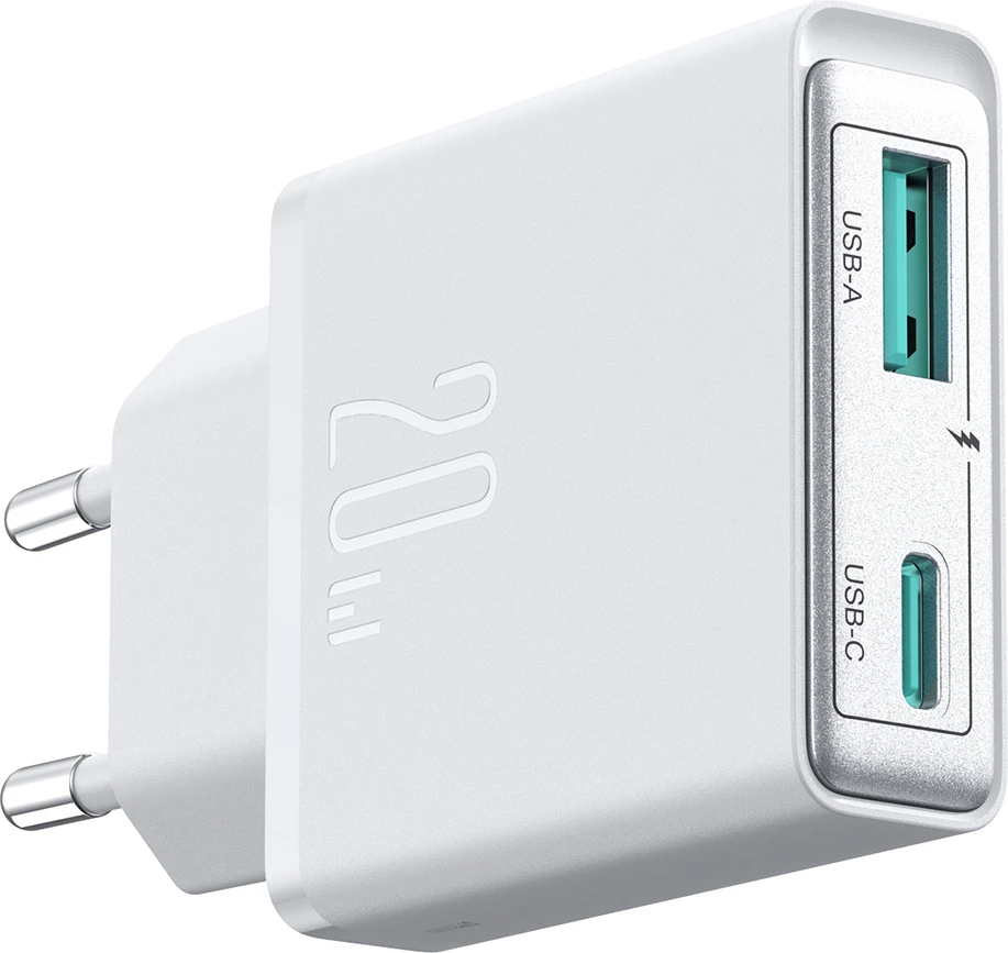 Karikues muri Joyroom JR-TCF14, 20W, 2 porta USB-A/USB-C, i bardhë