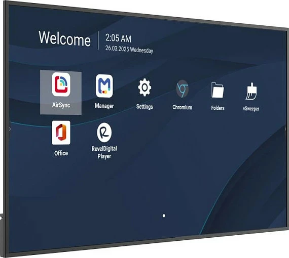 Ekran komercial ViewSonic CDE14-2C, 75" 4K, Android 14, 24/7