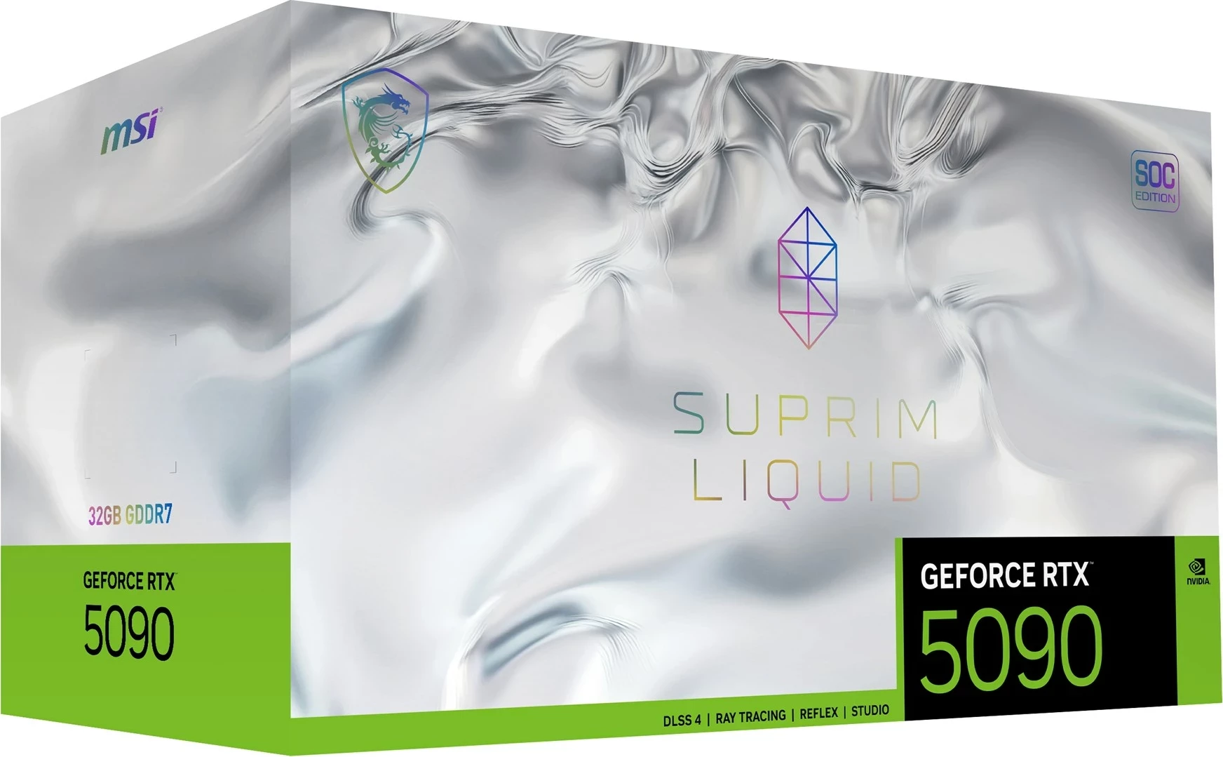 Kartelë grafike MSI SUPRIM GEFORCE RTX 5090 LIQUID SOC, 32 GB, e zezë