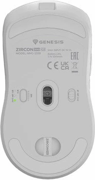 Maus GENESIS Zircon 500 G2 (NMG-2114), 10000 DPI, 6 butona, 2.4GHz/Bluetooth/USB-C, i bardhë