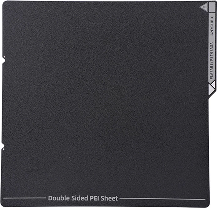 Pllakë ndërtimi PEI Anycubic Kobra S1/S1 Combo 276×264 mm 0.4 mm, e zezë